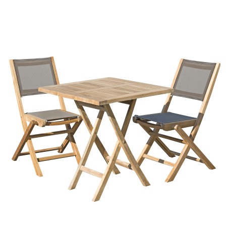 Teak Wood Garden Furniture Set - 2 People - Outdoor Patio Set