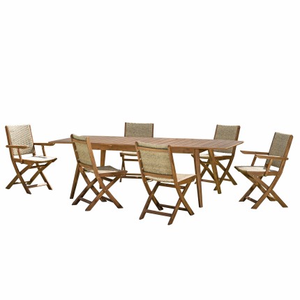 Salon de jardin VICTOIRE en bois 8/10 pers