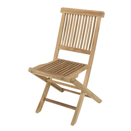 Ensemble 2 chaises jardin Java bois Teck