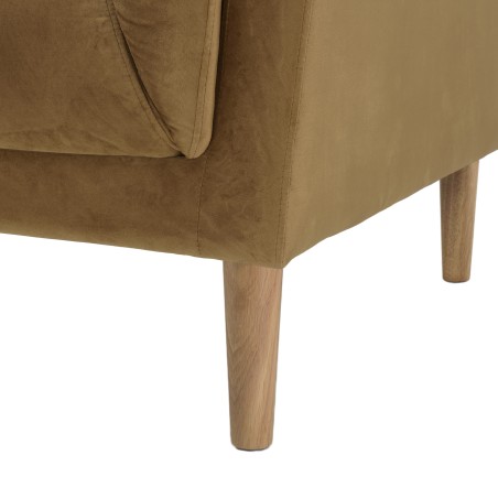 Canapé NELSON 3 places tissu camel