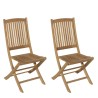 FUN - Set of 2 Lombock Teak Garden Chairs