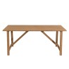 Salon de jardin en bois teck 6/8 pers - Table rectangulaire 180*90 cm