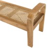 LAUREN Two-Seater Bench in Mindi Wood and Rattan