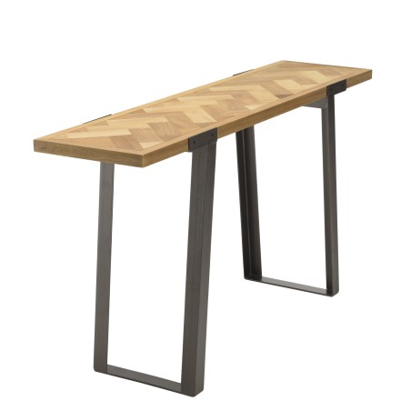 Console CARLA - Bois et métal noir