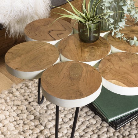 Table basse SAM en bois de teck