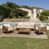 Victoire Acacia Wood Garden Furniture Set for 5 People - Outdoor Lounge Set