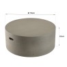 Table basse ronde HECTOR en béton 79x79cm