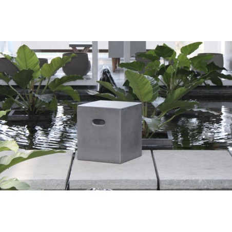HECTOR Cube 40x40 cm Dark Grey Concrete - Outdoor Furniture