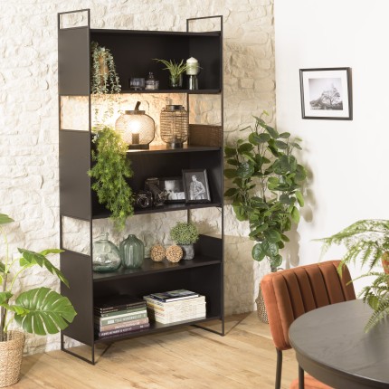 Étagère DALY 5 niches 5 niveaux noire