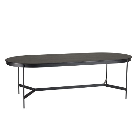 Table à manger ovale noire DALY 240x104cm
