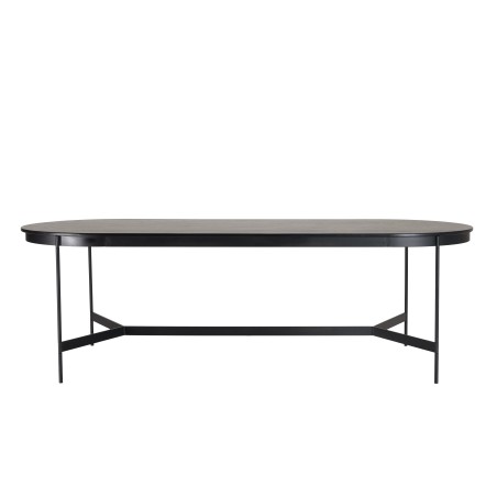 Table à manger ovale noire DALY 240x104cm