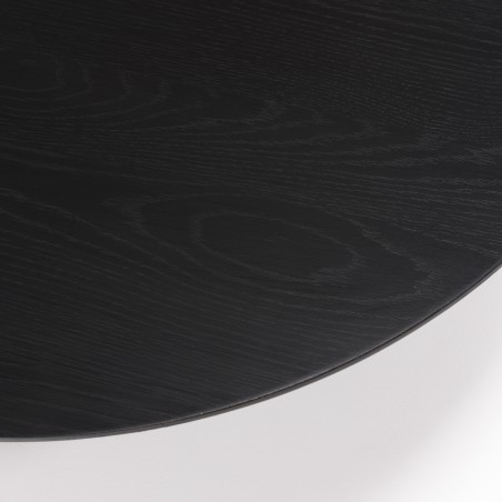 Table basse ronde noire DALY 90x90cm métal