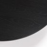 Table basse ronde noire DALY 90x90cm métal