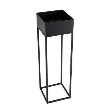 DALY Square Stool/Plant Stand MM Black - Metal Base