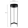 DALY - Sellette ronde / porte plantes GM noire