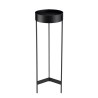 DALY Round Plant Stand - Black Metal Base - Elegant Plant Holder
