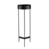 DALY Round Plant Stand - Black Metal Base - Elegant Plant Holder
