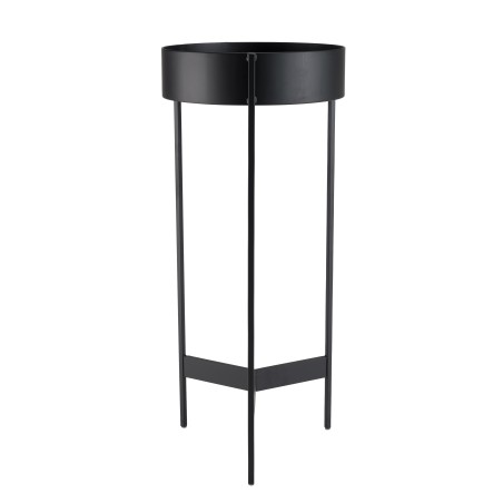 Selette ronde DALY noire en métal