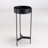 Selette ronde DALY noire en métal