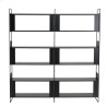 Étagère DALY 10 niches 5 niveaux noire en métal