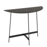Console demi-lune noire DALY 83x35cm