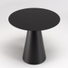 Table d’appoint DALY ronde noire 50x50cm