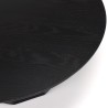 Table basse ronde noire DALY 90x90cm