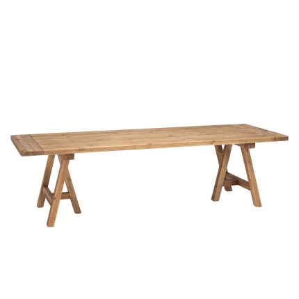 SANDY - Rectangular Dining Table 270x100cm Recycled Pine Wood