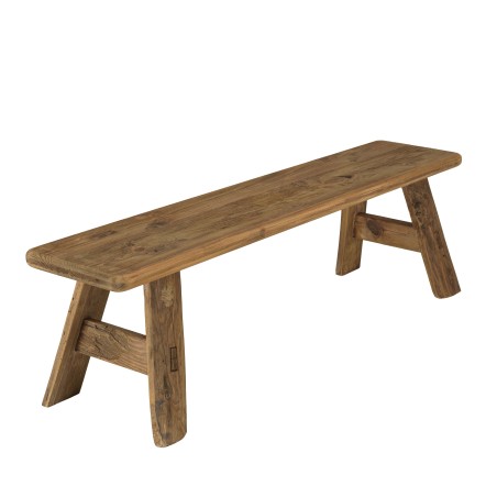 SANDY Bench 140x30cm Recycled Pine Wood - Rustic Charm for Your Home