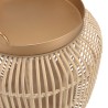 VICTOIRE Cylindrical Side Table 60x60cm - Golden Metal Top