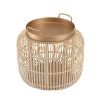VICTOIRE Cylindrical Side Table 60x60cm - Golden Metal Top