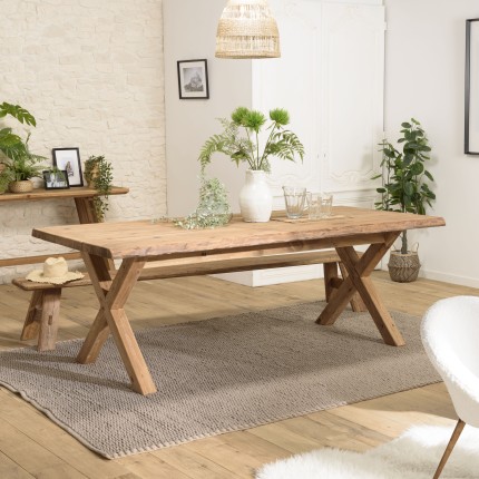 Table à manger rectangulaire SANDY 220x100cm