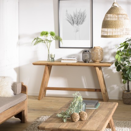 Console en bois recyclé SANDY - 160x45cm