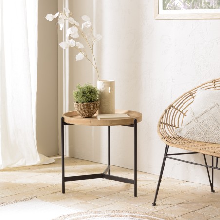 Table d'appoint VICTOIRE ronde 53x53cm