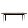 ALMA - Dark Brown Rectangular Dining Table 200x100cm