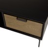 Table basse ALMA noire 1 niche 2 tiroirs