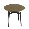 Table d'appoint ALMA ronde marron foncé 55x55cm