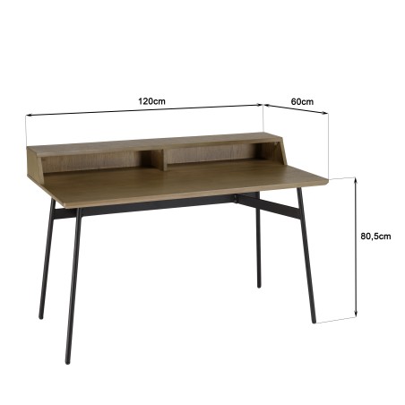 Bureau ALMA - Marron Foncé 2 Niches