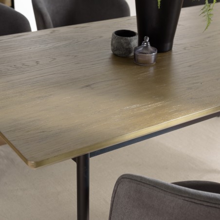 ALMA - Dark Brown Rectangular Dining Table 200x100cm