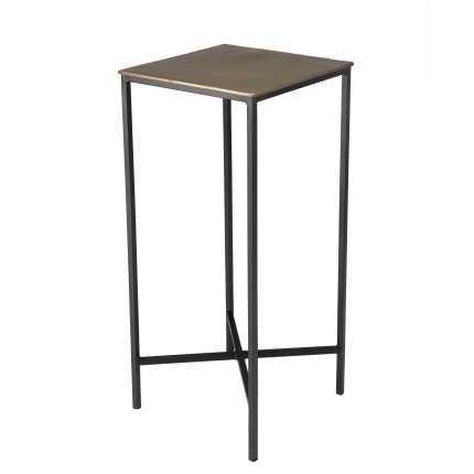 Table d'appoint JOHAN - Aluminium doré et noir