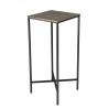 Table d'appoint JOHAN - Aluminium doré et noir