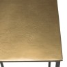 Table d'appoint JOHAN - Aluminium doré et noir