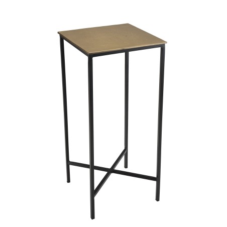 Table d'appoint JOHAN - Aluminium doré et noir