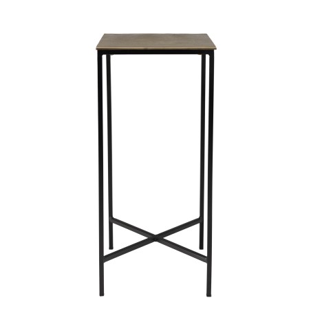 Table d'appoint JOHAN - Aluminium doré et noir