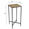 Table d'appoint JOHAN - Aluminium doré et noir