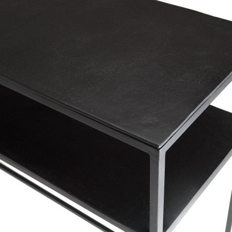 Console JOHAN en aluminium noir 100x35cm