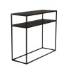 JOHAN Console - Industrial Style Aluminum Noir 100x35cm