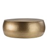 JOHAN Round Coffee Table 106x106cm - Hammered Gold Aluminium Finish