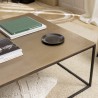 JOHAN Square Coffee Table 90x90cm - Gold and Black Aluminum