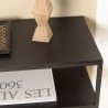 JOHAN Console - Industrial Style Aluminum Noir 100x35cm